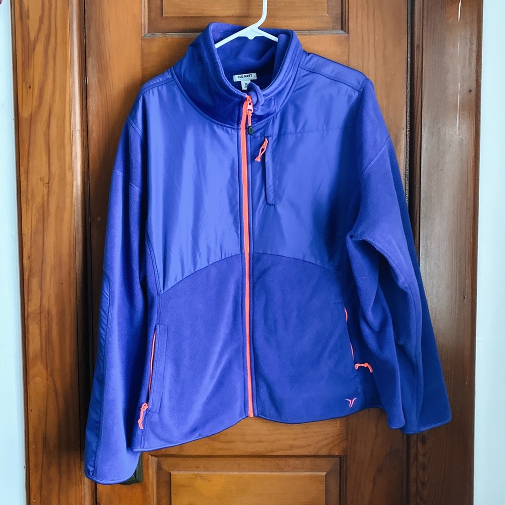 Old Navy Fleece/Waterproof Windbreaker